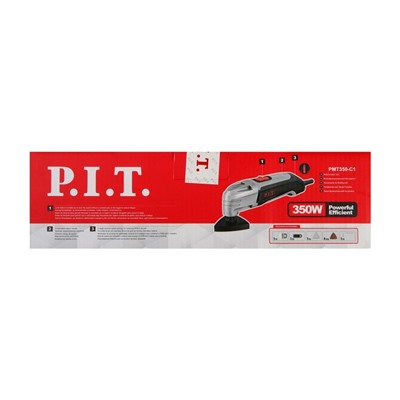 Многофункциональная инструмент P.I.T. PMT350-C1, 350 Вт, 15000-22000 кол/мин, полотна