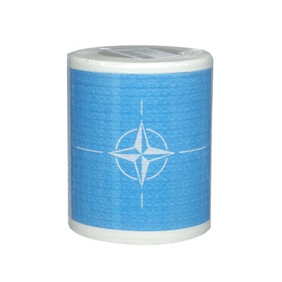 Сувенирная туалетная бумага "Флаг НАТО", 9,5х10х9,5 см