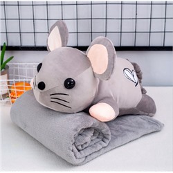 Плюшевое одеяло-игрушка "Мышка" ЕН 151