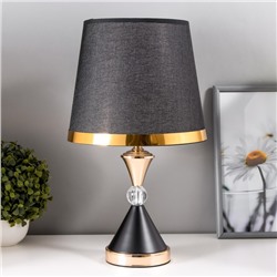 Настольная лампа Селеста E27 40Вт черно-золотой 25х25х42,5 см