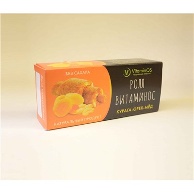 Vitaminos Ролл Курага-Орех-Мёд 30 г.