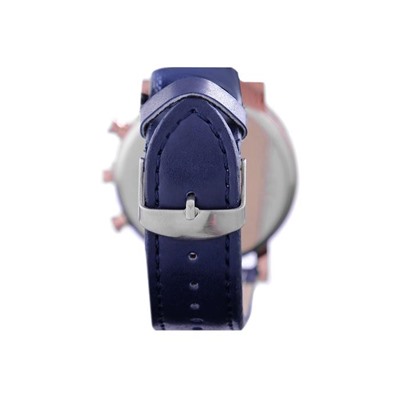Часы наручные Bolingdun 3464, d=4.5 см, экокожа, синие