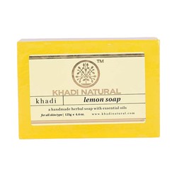 Мыло "Лимон" Кхади (освежающее и успокаивающее) Lemon Soap Khadi 125 гр.