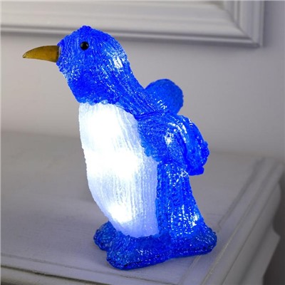 Светодиодная фигура «Пингвин» 20.5 × 20.5 × 7 см, акрил, батарейки ААх2 (не в комплекте), свечение белое