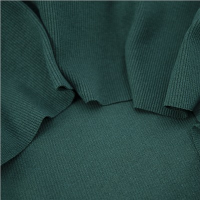 Ткань на отрез кашкорсе с лайкрой цвет темно-зеленый