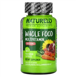 NATURELO, мультивитамины из цельных продуктов для подростков, 60 растительных капсул