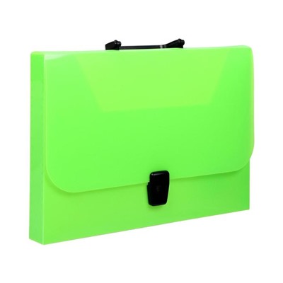 Папка-портфель А4 1отд ErichKrause Diagonal Neon, A4, зеленый 50445