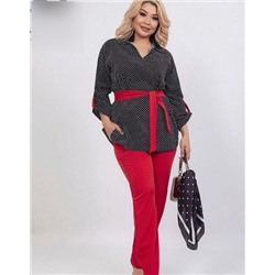 Костюм женский: блузка и брюки  арт. 883674