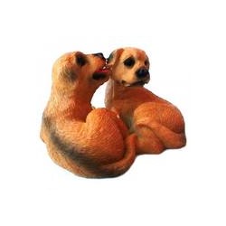 Фигурка Собаки пара рыжые 6,5х6,5х4,5см полистоун SH
