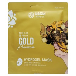 Гидрогелевая маска с экстрактом золота Asia Kiss, Корея, 25 г Акция