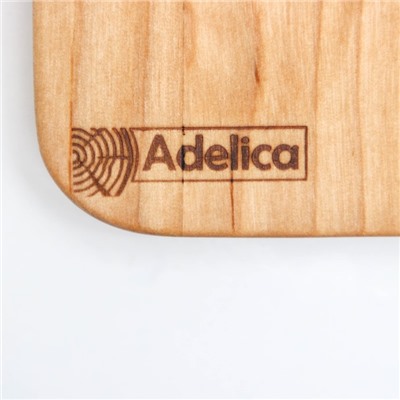 Поднос-подставка Adelica «Чайная станция», на 2 персоны, с потайными ручками, 40×18×1,8 см, берёза