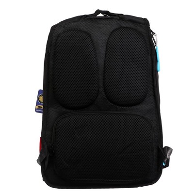 Рюкзак молодёжный, Merlin, 45 x 30 x 14 см, эргономичная спинка, чёрный/бирюзовый