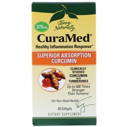 Terry Naturally, Terry Naturally, CuraMed, 375 мг, 60 желатиновых капсулы