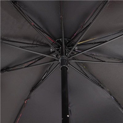 Зонт механический «Радуга», 4 сложения, 10 спиц, R = 52 см, цвет МИКС