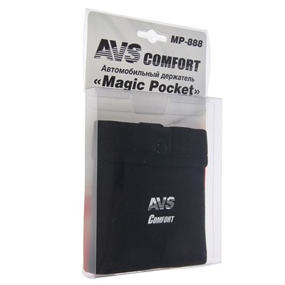 Держатель универсальный автомобильный magic pocket AVS MP-888, 115х145 мм, черный