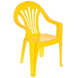 Детский стульчик, высота до сиденья 27,5 см, цвет жёлтый