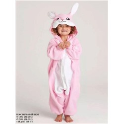 Пижама кигуруми детский Кролик розовый