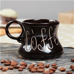 Чашка кофейная "Кофе", 0,1 л, темно-коричневая