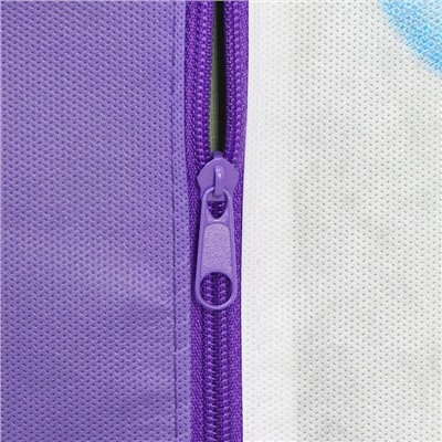 Чехол для одежды детский «Зайчата», 50×80 см, спанбонд, цвет фиолетовый
