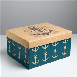 Коробка складная «Морская», 31,2 х 25,6 х 16,1 см
