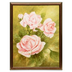 Картина "Три розы" 30х40 (33*43) см