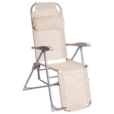 Кресло-шезлонг, размер 780x590x1160 мм, цвет песочный  К3