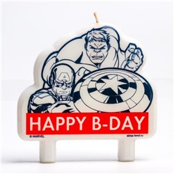Свеча в торт "Happy B-day", Мстители