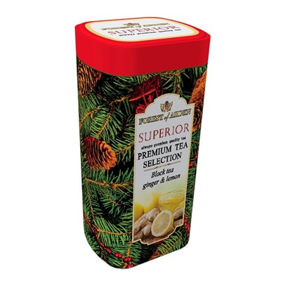 Чай черный Forest of Arden "Супериор" листовой с имбирем и лимоном ж/б 100 г