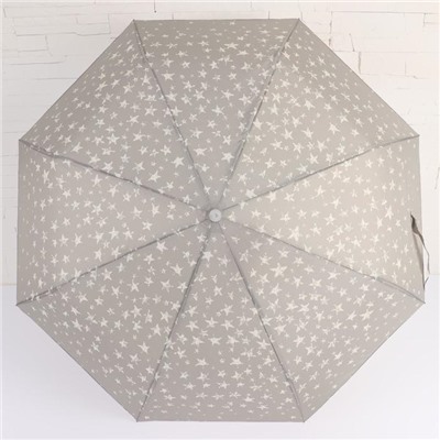 Зонт автоматический «Stars», ветроустойчивый, 3 сложения, 8 спиц, R = 47 см, цвет МИКС