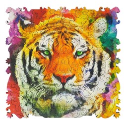 Фигурный деревянный пазл ANIMAL ART, «Тигр» 108 деталей