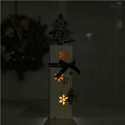 Новогодний декор с подсветкой «Ёлочка» 5×5,5×26 см
