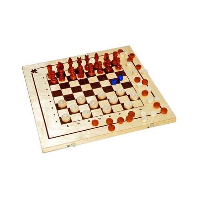 Шахматы, шашки,нарды 3 в 1 арт.С-11/ШК-1 (400*210)