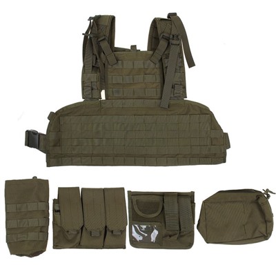 Жилет разгрузочный KINGRIN Tactical vest with accessory (OD) VE-17-OD