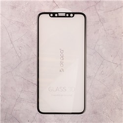 Защитное стекло Deppa 3D для Apple iPhone X, 0.3 мм, черное