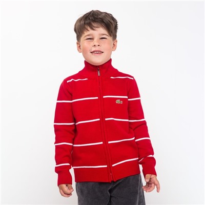 Джемпер для мальчика, цвет красный/белый МИКС, рост 104 см (4 года)