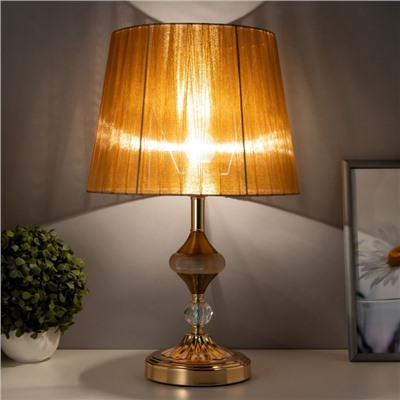 Настольная лампа Аурелия E27 40Вт золото 29х29х49,5 см