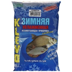 Прикормка зимняя "KLEVO-холодная вода", универсальная, аромат естественный, 900 гр