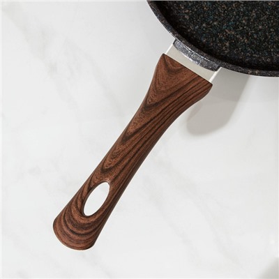 Сковорода Granit ultra, d=22 см, пластиковая ручка, антипригарное покрытие, цвет коричневый