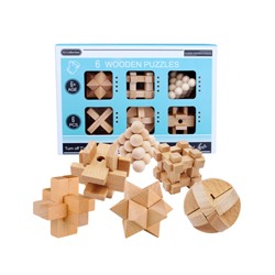 Набор головоломок Wooden box 6 set beech