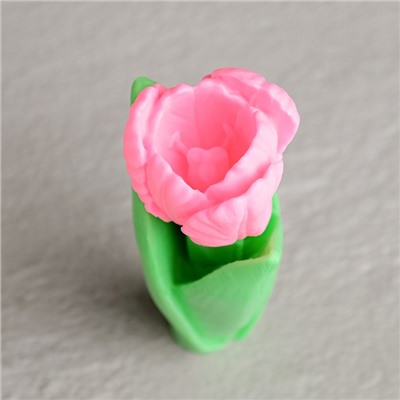 Фигурное мыло "Тюльпан на ножке" розовый, 90гр