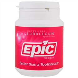 Epic Dental, Жевательная резинка с ксилитом, без сахара, жевательная резинка, 50 шт.