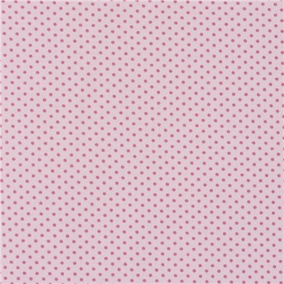 Ткань на отрез кулирка 1022-V59 Горох цвет розовый