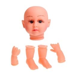 Набор для изготовления куклы - голова, 2 руки, 2 ноги, средний размер