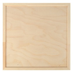 Планшет деревянный, с врезанной фанерой, 40 х 40 х 3,5 см, глубина 0.5 см, сосна