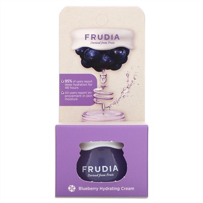 Frudia, Увлажняющий крем с черникой, 10 г (0,35 унции)