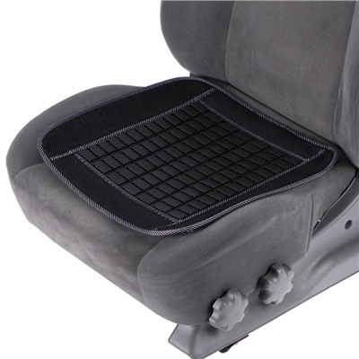 Накидка-массажер на сиденье TORSO, 47×47 см, пластиковые вставки, черный
