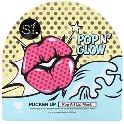 SFGlow, POP n' Glow, Pucker Up, маска для губ, 1 шт., 6 мл