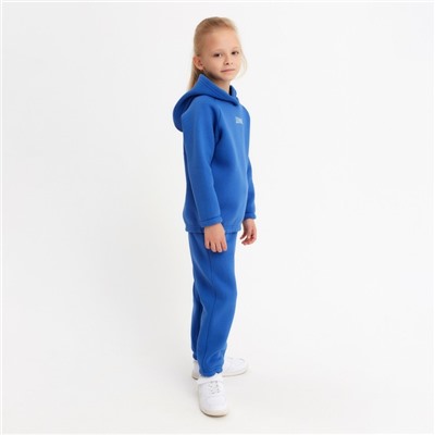 Костюм детский (худи, брюки) MINAKU: Basic Line KIDS, цвет синий, рост 104 см