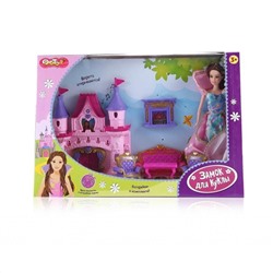 Dolly Toy  DOL0803-004 Замок для куклы: Сказочная история 46х12х31.5см, свет, звук, кукла 27см, мебель