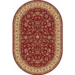 Овальный ковёр Heat-set izmir 5471, 60 х 110 см, цвет red
